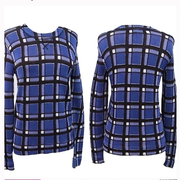 Marc by Marc Jacobs Blue Checkered Sweater - Picture 1 of 8